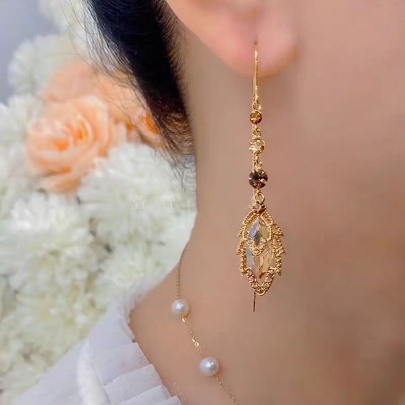 Elegant Long Drop Earrings