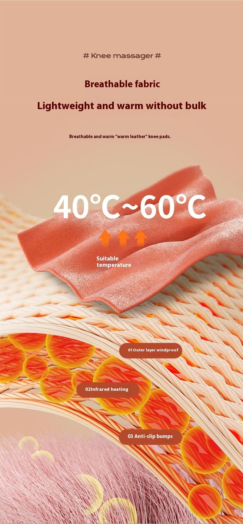 Household Hand Massage Instrument Warm Physiotherapy Device