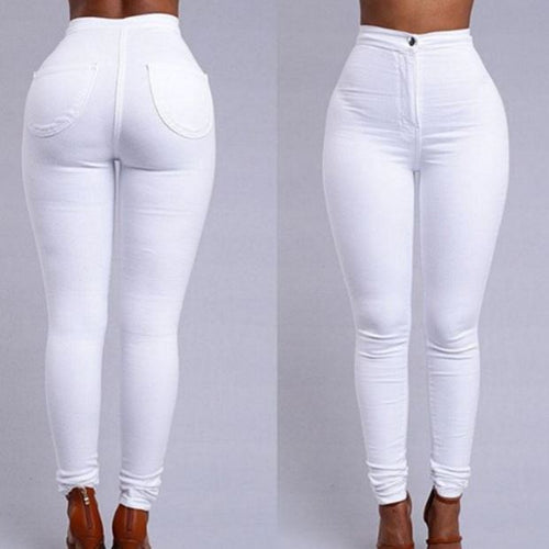 Women High Waist Elastic Jeans Leggings – Push Up Fit