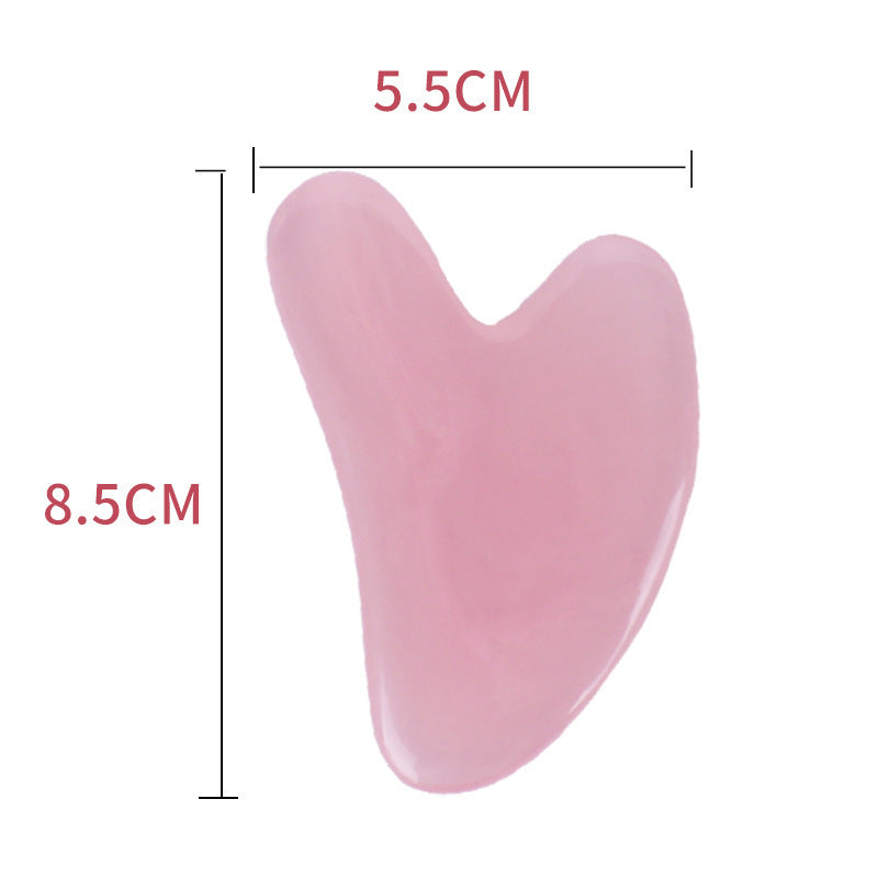 Facial Beauty Massage, Tendons, Love Heart Shape, Facial Scraping, Synthetic Beeswax Resin Crystal