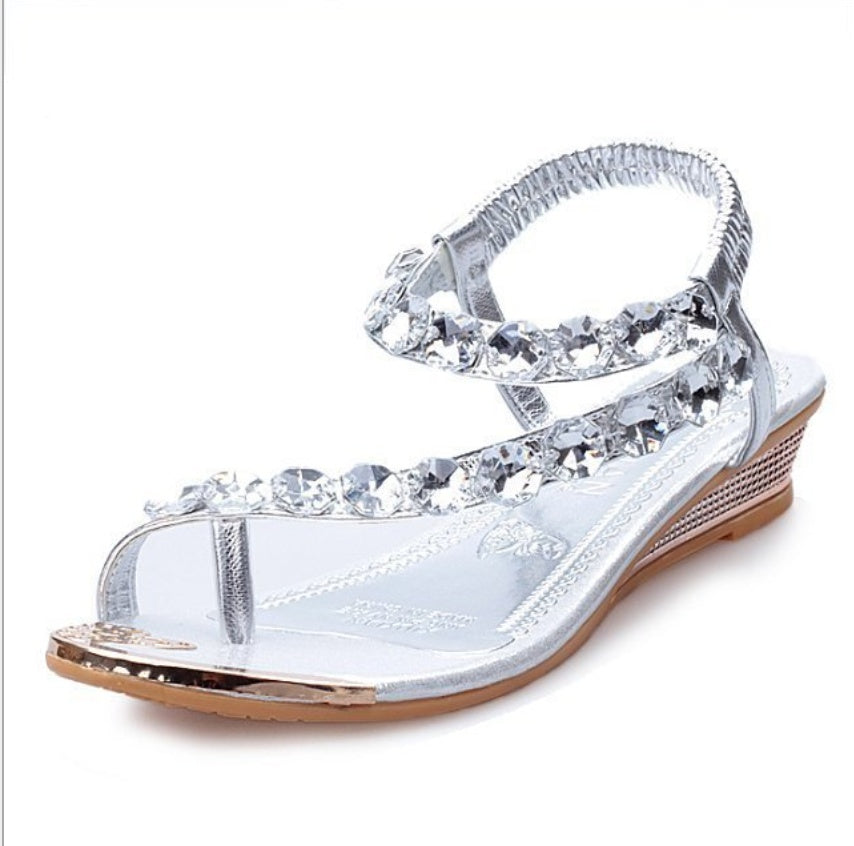 Women’s Rhinestone Flat Sandals