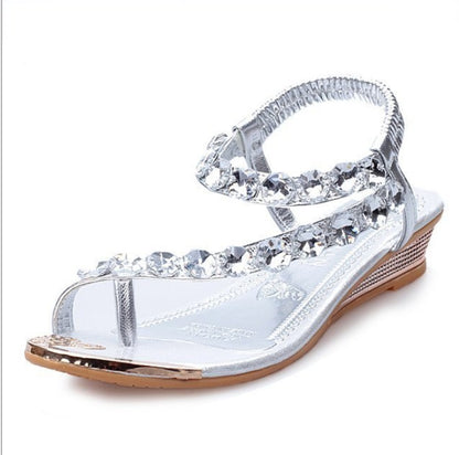 Women’s Rhinestone Flat Sandals
