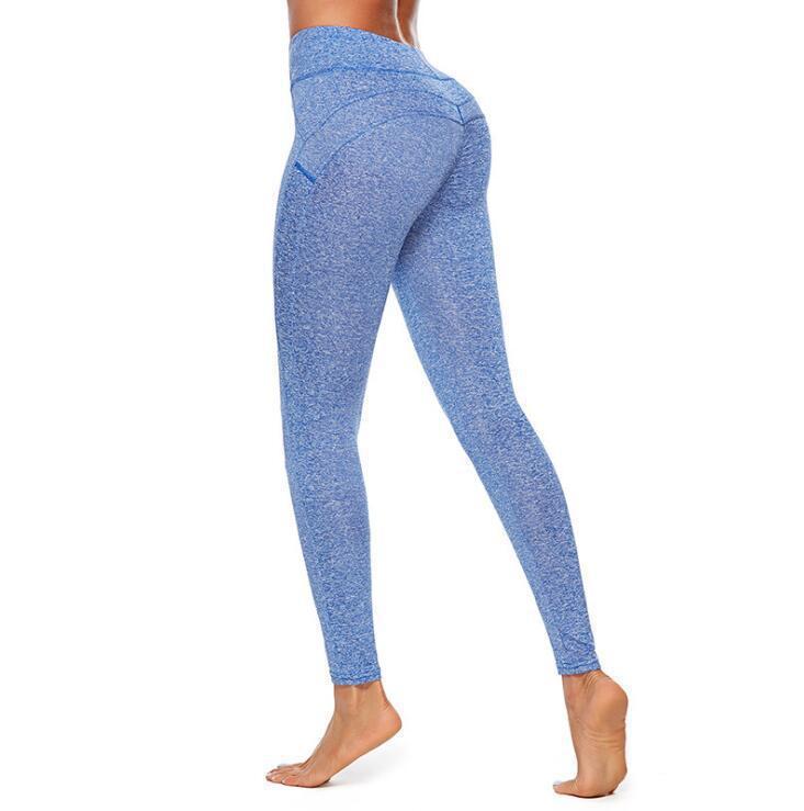 High Waist Solid Color Fitness Leggings – Butt Lift & Stretch Fit