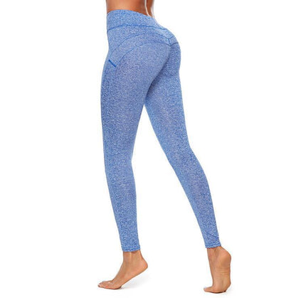 High Waist Solid Color Fitness Leggings – Butt Lift & Stretch Fit