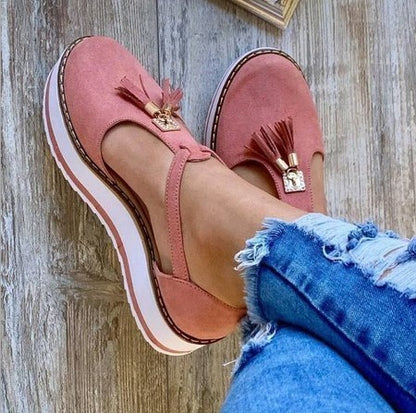 Women’s Tassel Flat Shoes – Casual Spring & Summer Style