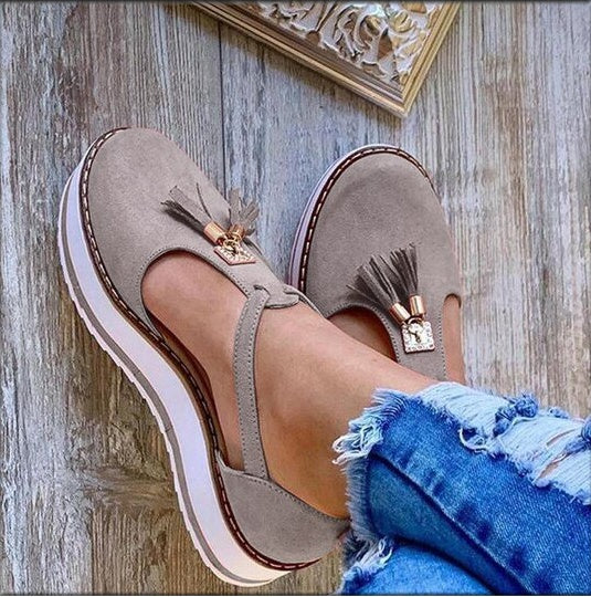 Women’s Tassel Flat Shoes – Casual Spring & Summer Style