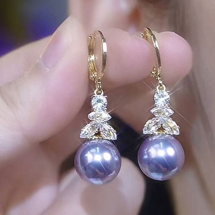 Luxury Pearl Crown Earrings