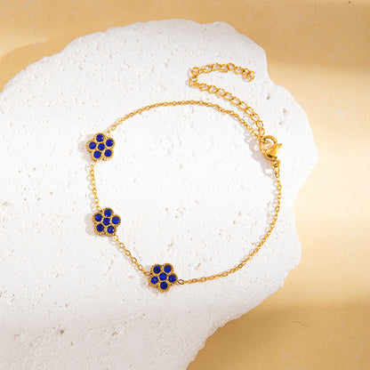 Women's Fashionable All-match Multi-color Titanium Steel Bracelet