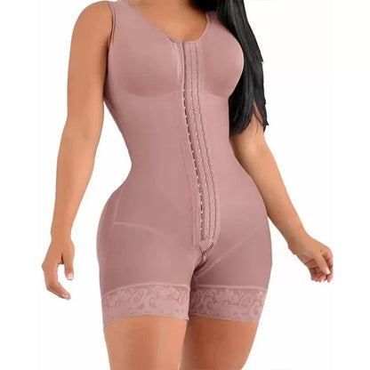 Corset One-piece Enhanced Zipper Bottom Crotch Large Size