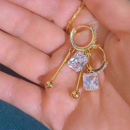 Luxury Micro-Inlaid Full Diamond Ball Earrings for Women