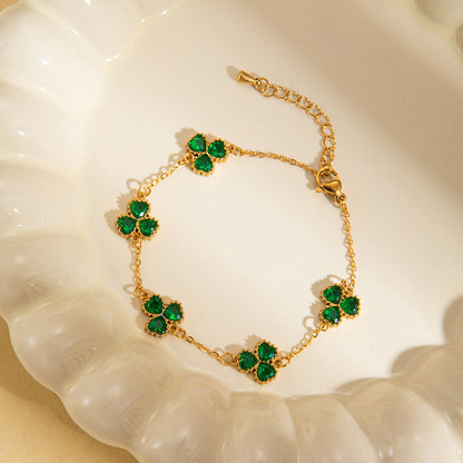 Women's Fashionable All-match Multi-color Titanium Steel Bracelet