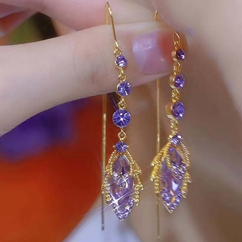 Elegant Long Drop Earrings