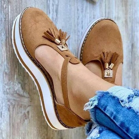 Women’s Tassel Flat Shoes – Casual Spring & Summer Style