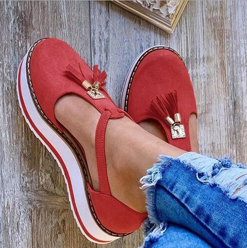 Women’s Tassel Flat Shoes – Casual Spring & Summer Style