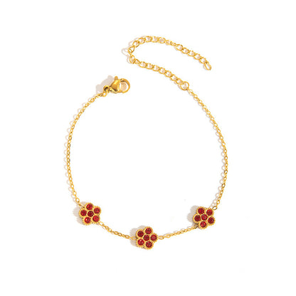 Women's Fashionable All-match Multi-color Titanium Steel Bracelet