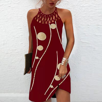 Boho Halter Neck Summer Dress for Women