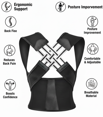 Posture Corrector for Back Pain Relief – FDA Approved Support Brace