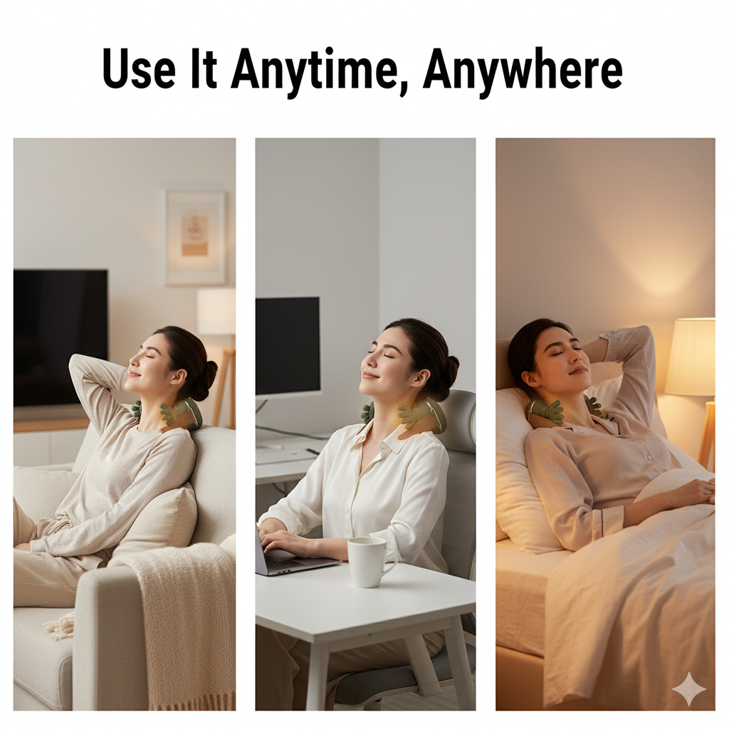 Premium Heated Neck & Shoulder Massager – Relax & Relieve Pain