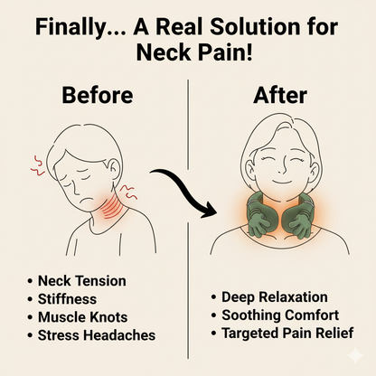 Smart Heated Neck Massager – Deep Relief in Minutes
