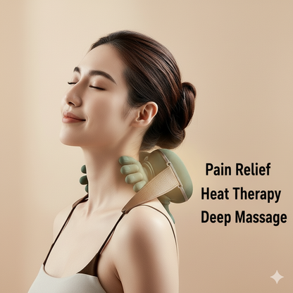 Smart Heated Neck Massager – Deep Relief in Minutes