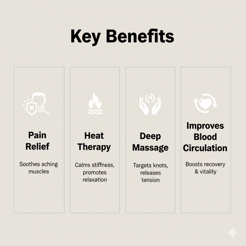 Premium Heated Neck & Shoulder Massager – Relax & Relieve Pain