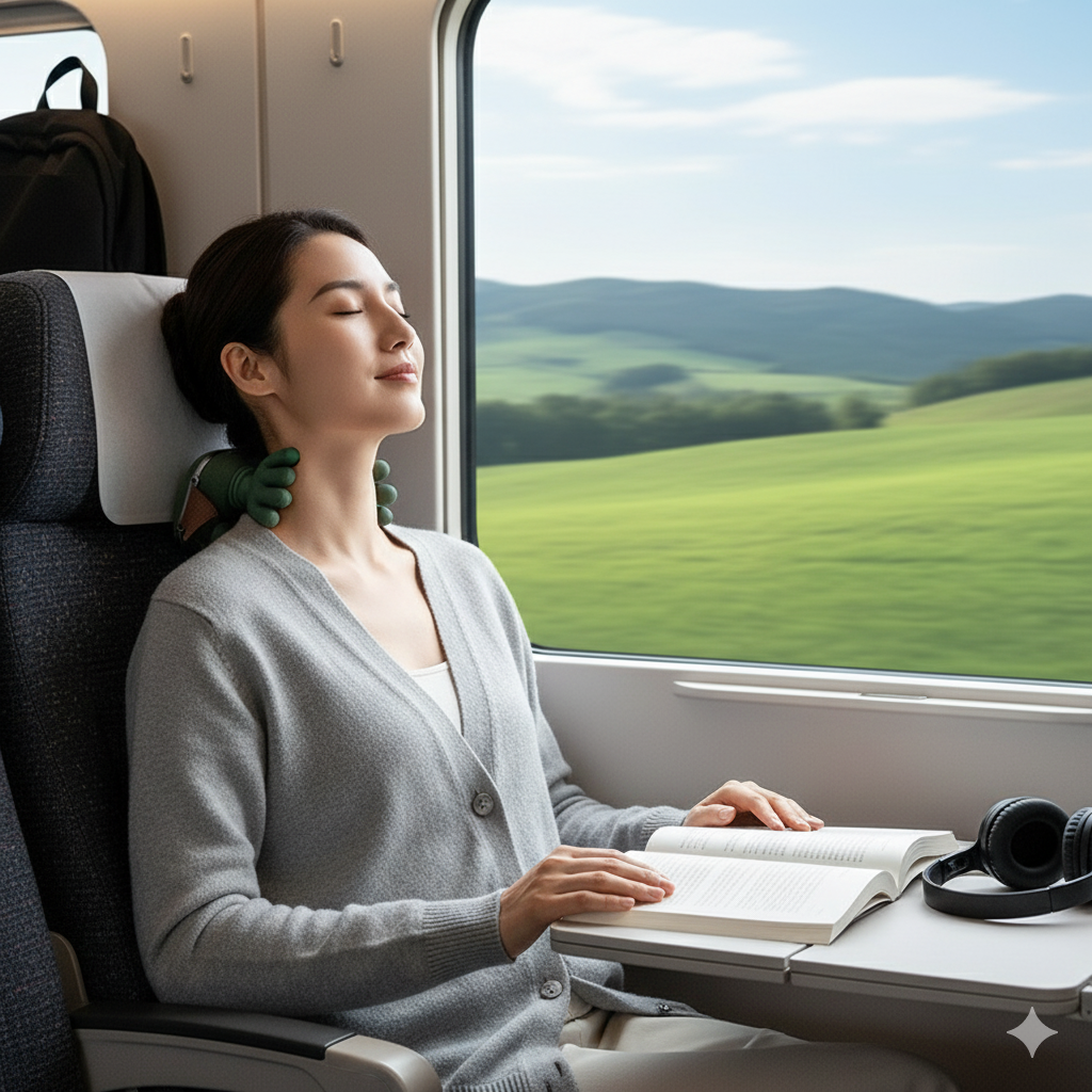 Smart Heated Neck Massager – Deep Relief in Minutes