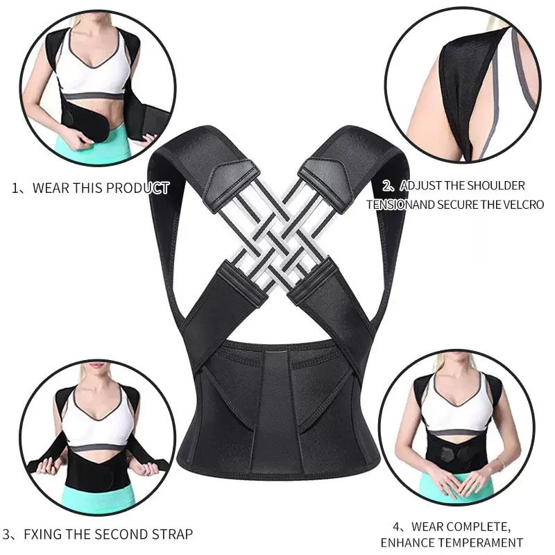 Posture Corrector for Back Pain Relief – FDA Approved Support Brace