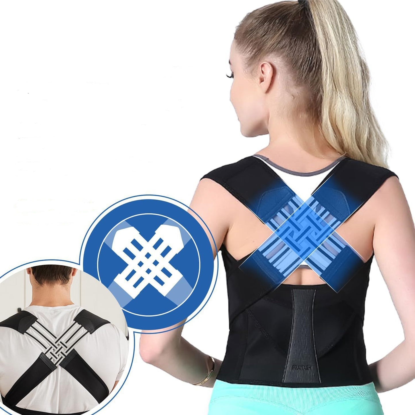 Posture Corrector for Back Pain Relief – FDA Approved Support Brace
