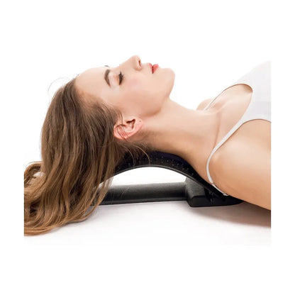 Back Massager Magnetotherapy Multi-Level Adjustable Stretcher Waist Neck Fitness Lumbar Cervical Spine Support Pain Relief