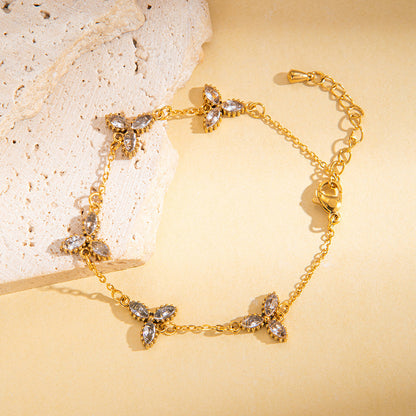 Women's Fashionable All-match Multi-color Titanium Steel Bracelet