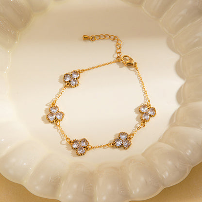 Women's Fashionable All-match Multi-color Titanium Steel Bracelet