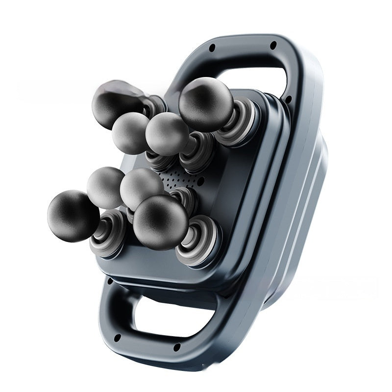 8-Head Deep Tissue Massage Gun with Heat Therapy