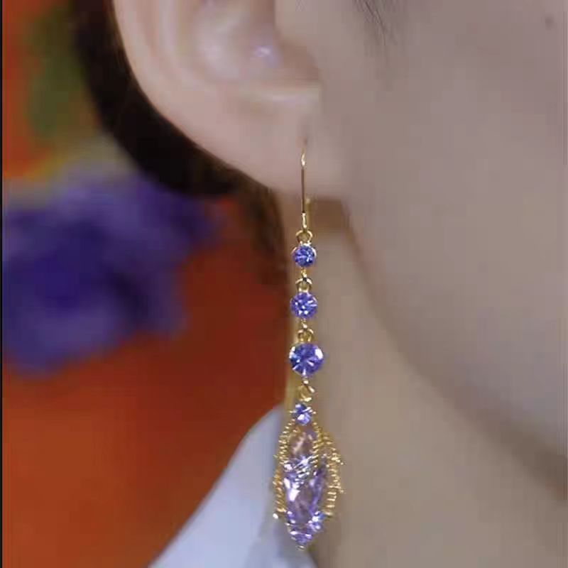 Elegant Long Drop Earrings