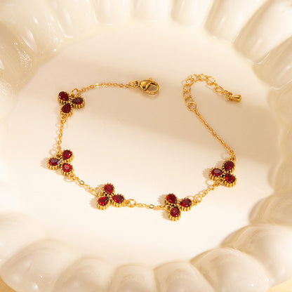 Women's Fashionable All-match Multi-color Titanium Steel Bracelet