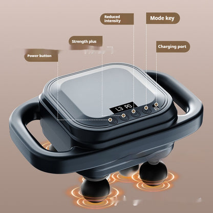8-Head Deep Tissue Massage Gun with Heat Therapy