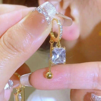 Luxury Micro-Inlaid Full Diamond Ball Earrings for Women