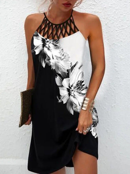 Boho Halter Neck Summer Dress for Women