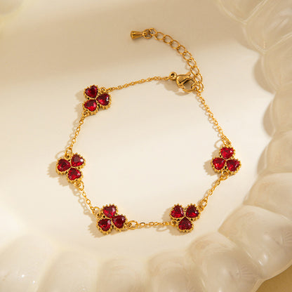 Women's Fashionable All-match Multi-color Titanium Steel Bracelet