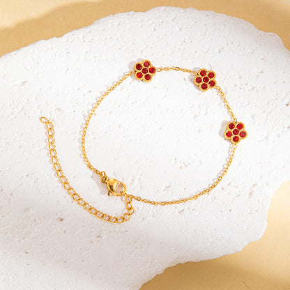 Women's Fashionable All-match Multi-color Titanium Steel Bracelet