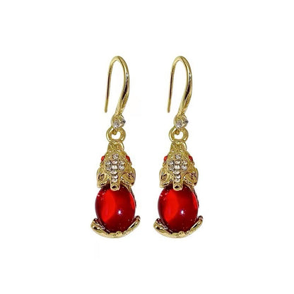 Vintage Luxury Alloy Earrings – Retro Style Statement Jewelry for Women