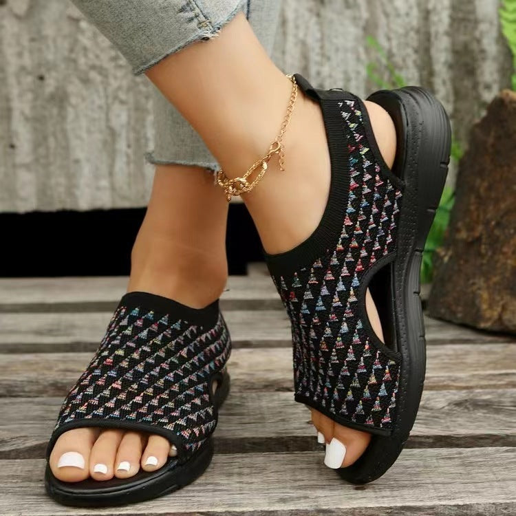 Women’s Summer Knit Flat Sandals