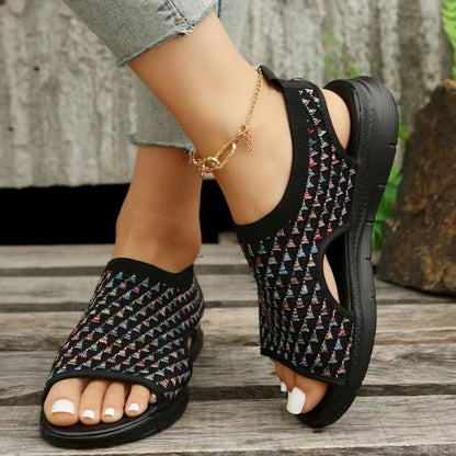 Women’s Summer Knit Flat Sandals