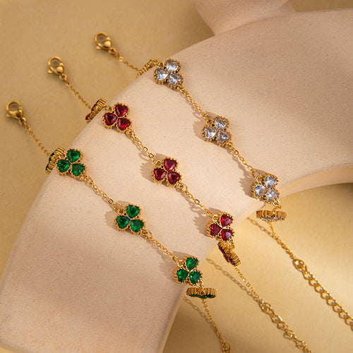 Women's Fashionable All-match Multi-color Titanium Steel Bracelet