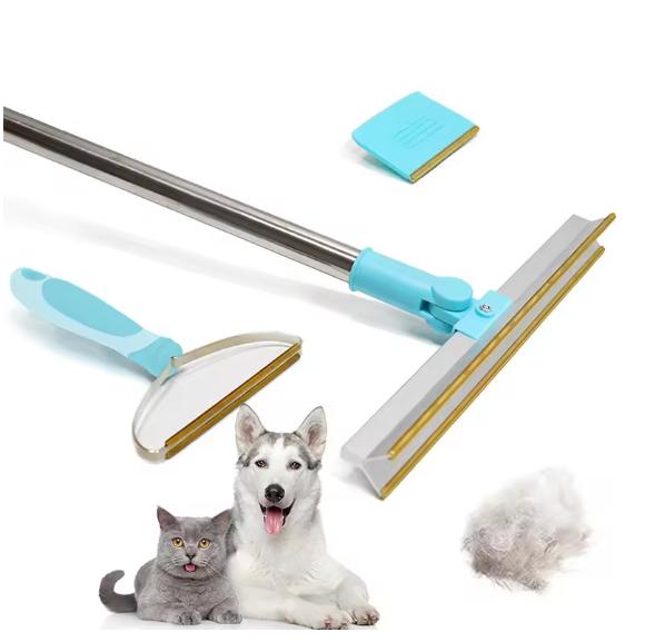 Pet Hair Remover Set Fluff Removal Tool Metals Telescopic