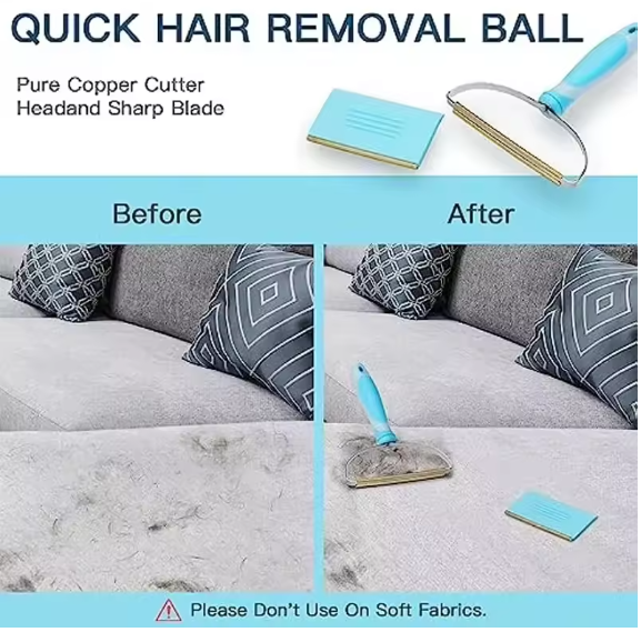 Pet Hair Remover Set Fluff Removal Tool Metals Telescopic